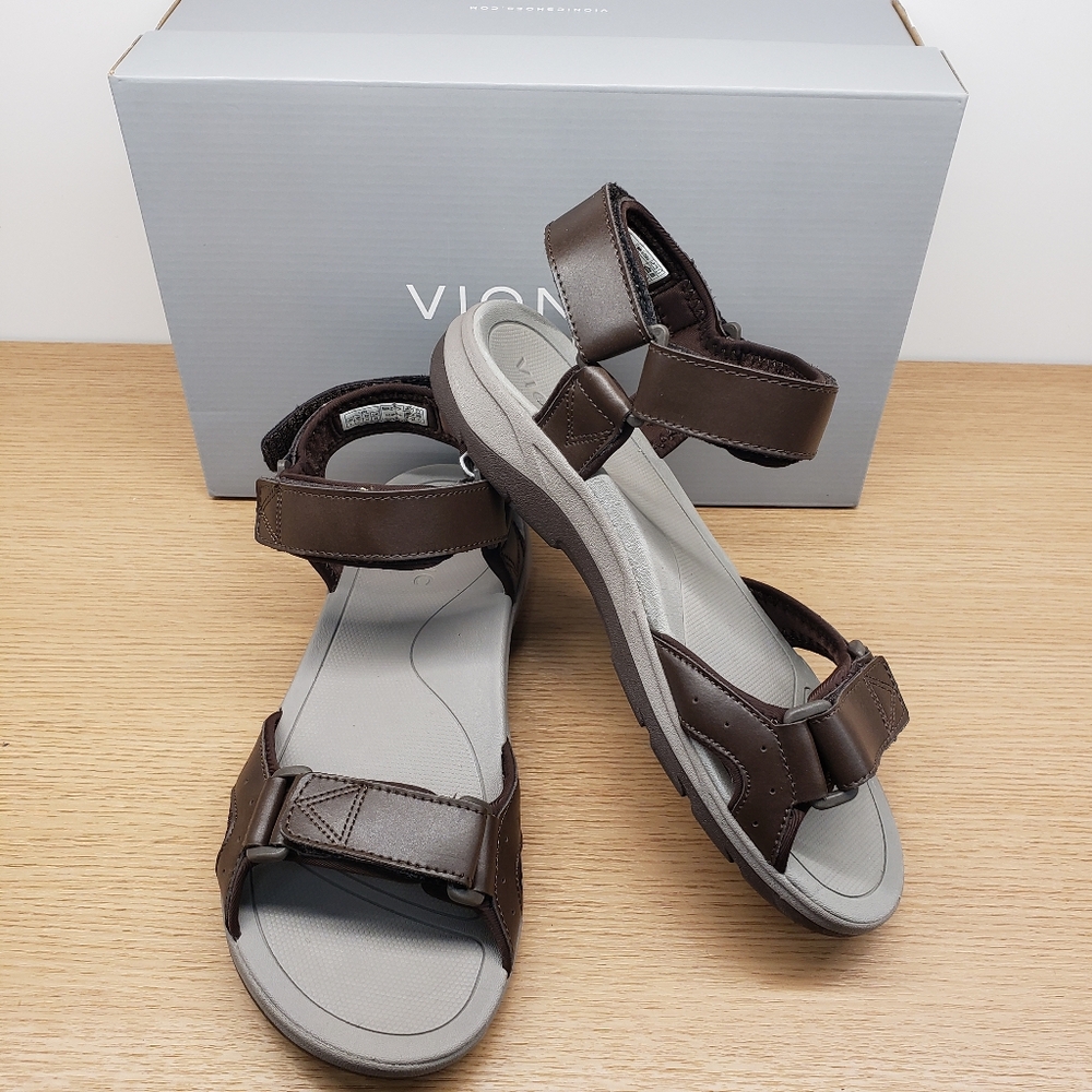 VIONIC canoe leo sandal in brown